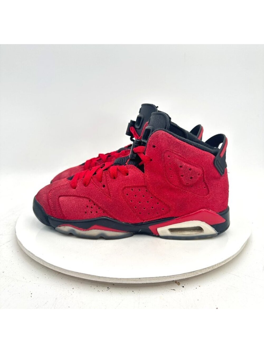 Nike Air Jordan 6 Toro Bravo Youth Size 5Y Women 6.5 384665-600 Varsity Red Shoe